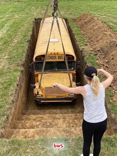 The ultimate underground bunker build! Watch us bury an old school bus and transform it into a